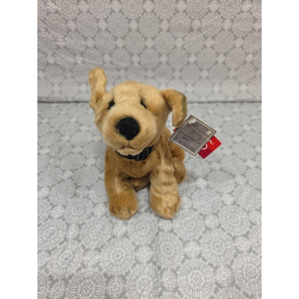 Russ Berrie Purebred Puppies Golden Retriever‎ Plush Stuffed Animal Toy Dog 12"